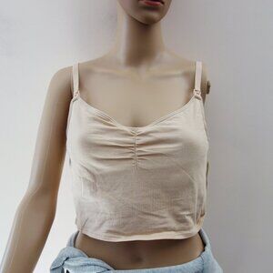 Old Navy Maternity High Support Hands-Free Pumping Bra Cream (L) NWT!